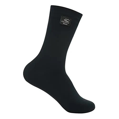 Kadem® Outdoor Lifestyle wasserdichte Socken atmungsaktive Membran Unisex Damen Herren | Wudu Mest Corap | Outdooraktivitäten | schwarz M: 39-42