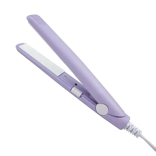 Haarglätter 2 in 1 Mini Glätteisen Schnellaufheizende Keramik Turmalinplatte Lockenstab für kurzes Haar/Pony/dünnes Haar