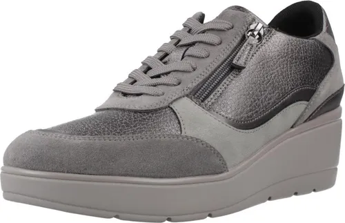 Geox Sneakers D Ilde D46RAA 02N22 C9002 Grau - Atmungsaktive Sneaker für optimalen Komfort - Sneaker mit innovativer Geox-Membran für hervorragende Atmungsaktivität und trockene Füße.