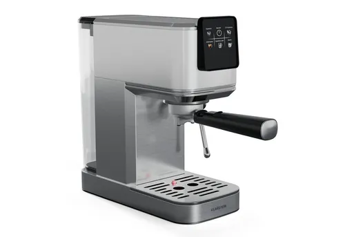 Klarstein Espressomaschine SteelPresso Slim - Espressomaschine mit 20 Bar Druck und Milchaufschäumer für perfekte Barista-Kreationen zu Hause. Kompakt und elegant, ideal für kleine Küchen.