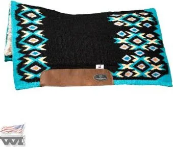 Western Imports Sattelunterlage Black Edition, Pacific, Farbe:Blau, Länge in cm:79 cm