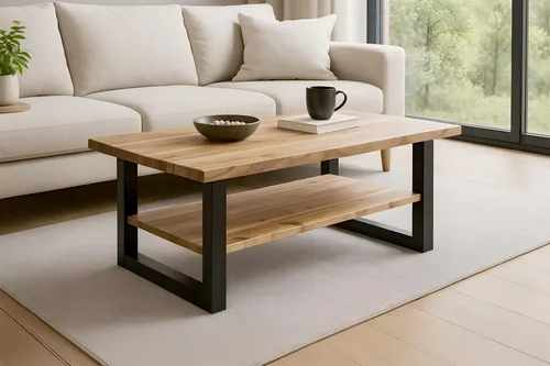 Couchtisch Patrick 115 x 65 cm aus massivem Akazienholz