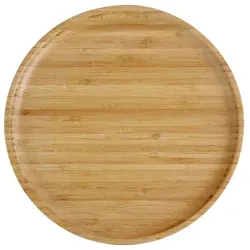 pandoo Teller Wiederverwendbare Bambusteller, 3 Größen, (1 St) Ø 25 cm