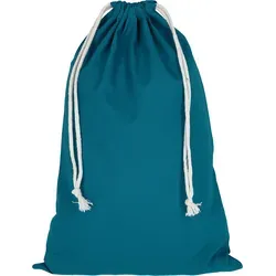 Zuziehbeutel - Baumwolle | OEKO-TEX 100 zertifiziert | 30x45cm | Jutebeutel | Einkaufstasche | unbedruckt, petrol