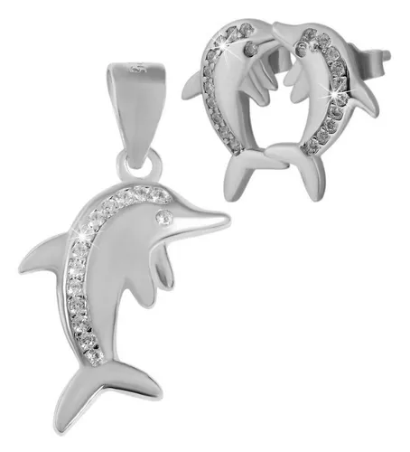 AKZENT Schmuckset Edelstahl silber