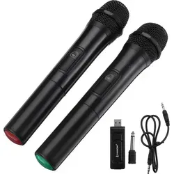 Wireless Microphone Set 2 Kanal UHF/VHF