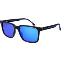Carrera Sonnenbrille C SPORT 13/S D51Z0 55 – Herren Schwarz - Moderne Sonnenbrille für Herren mit verspiegelten Gläsern und 100% UV-Schutz. Ideal für sportliche Aktivitäten und den Alltag. Hochwertiges Polyamid-Rahmenmaterial sorgt für Langlebigkeit und Komfort.