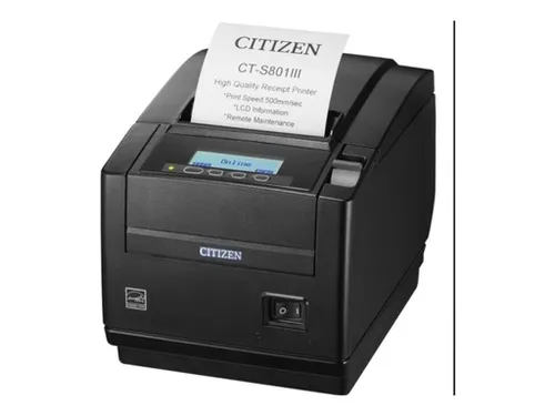 Citizen CT-S801III Thermodrucker - 203 dpi - Drucker & Scanner, schneller Belegdrucker mit bis zu 500 mm/Sek. und integriertem Cutter für effiziente Arbeitsabläufe.