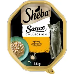 SHEBA® Sauce Speciale 85g mit Pute und Gemüse - Nassfutter in Sauce