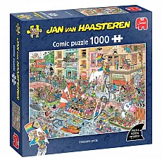 Jan van Haasteren Puzzle Celebrate Pride, 1000 Teile - Standard-Puzzle mit 1000 Teilen, feiere die Freiheit der Liebe in Amsterdam mit bunten Details und recyceltem Karton für umweltbewussten Spaß!