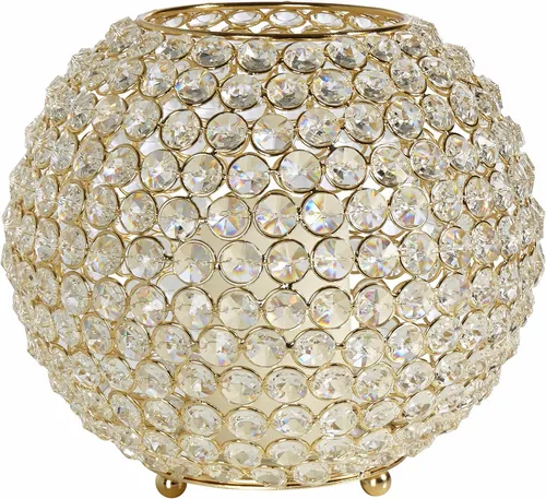 Home affaire Windlicht Kristall - Eleganter Kerzenständer - Windlichter mit geschliffenem Glas, sorgt für faszinierendes Licht und stilvolle Akzente in jedem Raum.