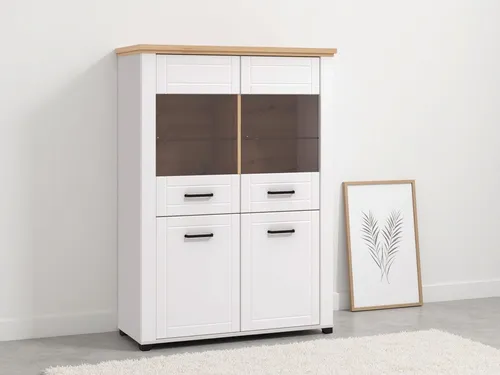 Home affaire Vitrine Valencia 2 Türen mit 4mm-Sicherheitsglas, Breite 103,5 cm