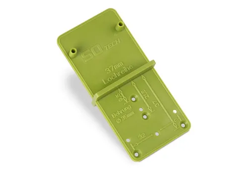 SO-TECH® Möbelbeschlag Topfband T52 Scharnier mit Dämpfer und Kreuzplatte (1 St), für Exzenter Verbindungsbeschläge, Topfbänder Ø 26 und 35 mm