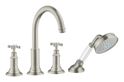 Axor Montreux 4-Loch Wannenrandarmatur mit Kreuzgriff von AXOR