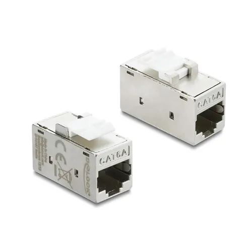 Delock Keystone Modul Kupplung RJ45 Buchse zu RJ45 Buchse Cat.6A...