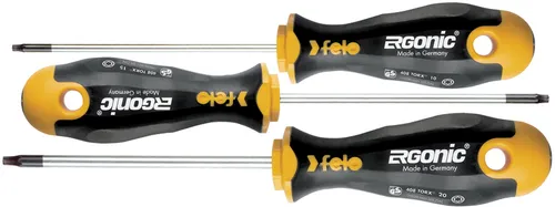 Felo Schraubendreher Satz 3-teilig ERGONIC 408 Torx T 10 - T 20