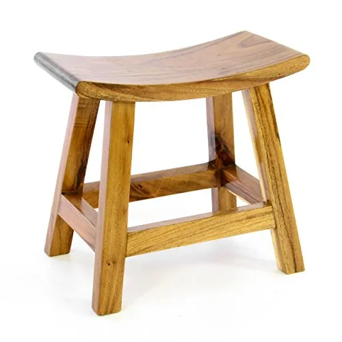 Divero Hocker Saipan aus Suar Holz, behandelt