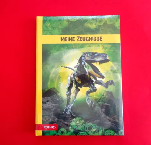 ROTH Zeugnismappe Robo - Rex  DIN A4 10 PP-Hüllen Wattiertes Cover