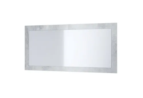 Vladon Wandspiegel Lima V1 - Moderner Spiegel in Beton Oxid Optik - Spiegel in modernem Design (89 x 45 cm), ideal für stilvolle Akzente im Zuhause. Einfache Selbstmontage und pflegeleicht.