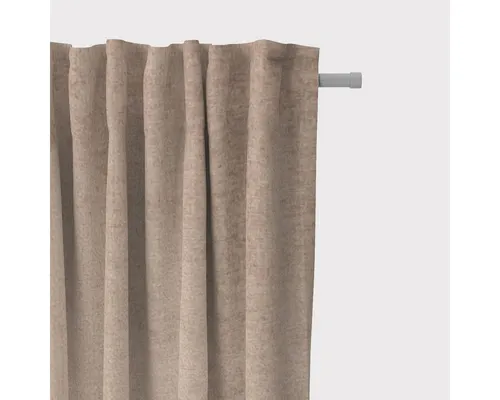SCHÖNER LEBEN. Vorhang SCHÖNER LEBEN. Vorhang Thermovorhang Soft Teddy Deluxe beige 245cm, Smokband, blickdicht, Polyester, handmade
