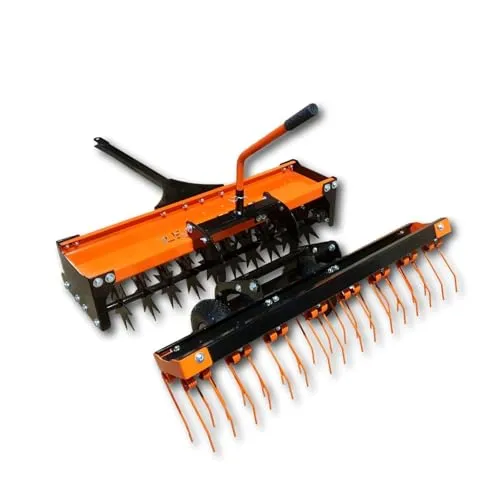 Vertikutierer Rasenstriegel PROFI 120cm mit 58 Federzinken