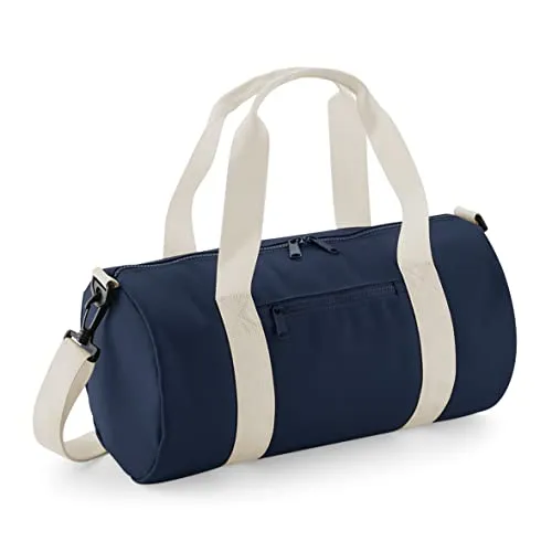 Bagbase Mini Barrel Sporttasche (Einheitsgröße) (Marineblau/Off Weiß)