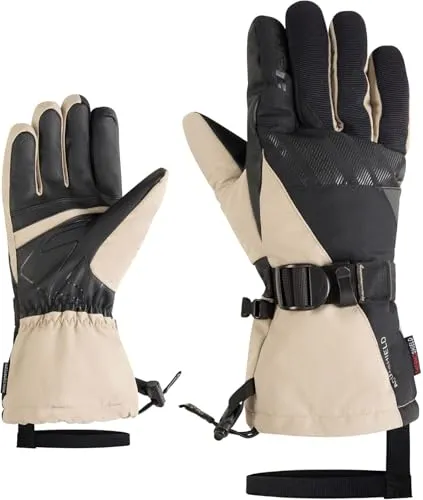 Ziener Ghalion-z AS Glove man black.sandstone (1260) 10 in beige von ZIENER