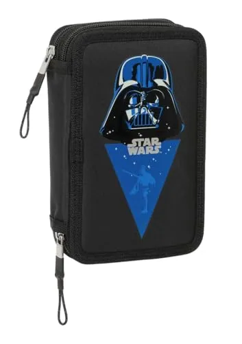 Star Wars Rebellion Schulmäppchen für Kinder, bunt, mit 29 nützlichen Utensilien, ideal für Kinder von 5 bis 14 Jahren, bequem und vielseitig, Qualität und Widerstandsfähigkeit, 12,5 x 4 x 19,5 cm,