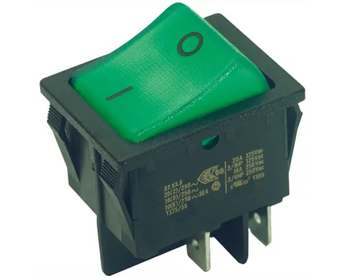 Bachmann Wippenschalter Serie 3652, Aus schalter, bel., 2polig Stromadapter