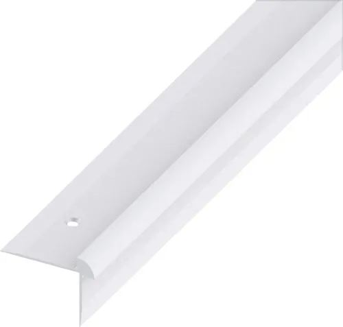 alfer Treppen-Abschluss-Profil 1 m, 40 x 30 x 3 mm Alu eloxiert silber