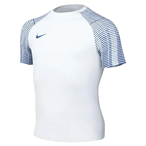 Nike Dri-Fit Academy Kurzarm-Fussball-Trikot in Weiss/Royal Blue, Größe S