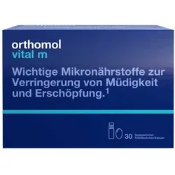 Orthomol Vital m Trinkfläschchen Kapseln Orange 30 St - Multivitaminpräparat für Männer, rezeptfrei und ideal zur Unterstützung der Gesundheit