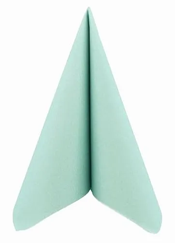 APARTina Servietten stoffähnlich aus Airlaid - UNI, stoffähnliche Serviette Hochzeit Hochzeitsservietten hochwertig, perfekt für verschiedene Anlässe 50 Stück (Mintgrün, 40 x 40 cm)
