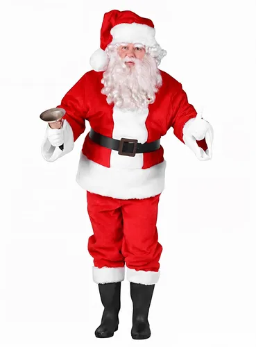 Plüsch Weihnachtsmann Kostüm XL - Kuscheliges Outfit für die Festtage - Kuscheliges Weihnachtsmann Kostüm in Größe XL aus 100% Polyester. Ideal für festliche Anlässe und zum Verkleiden. Bringen Sie festliche Stimmung in jedes Zuhause!