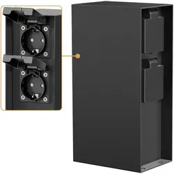 Steckdosen Schwarz von LEDs Com