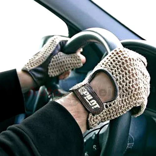 Produktbild Autofahrer Handschuhe Auto Fahrerhandschuhe Vintage Retro Lammleder Leder Braun