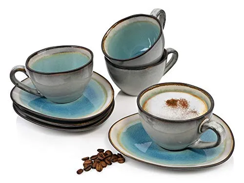 SÄNGER Kaffeeservice Capri 8-tlg. Set für 4 Personen in blau von Sänger