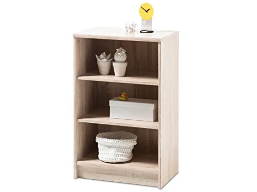 möbelando Regal Standregal Beistellregal Holzregal Bücherregal Dekoregal Olli I Sonoma-Eiche