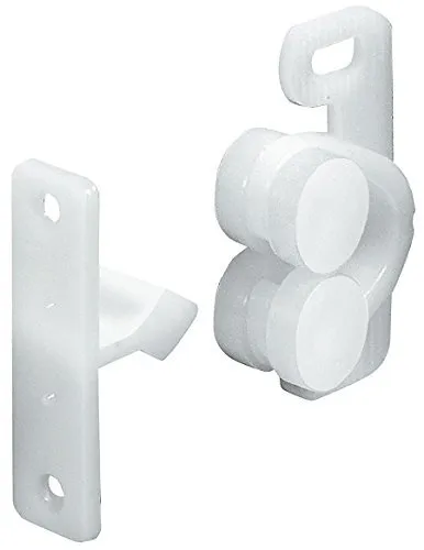 Häfele Doppel-Rollenschnäpper Möbelschnäpper Kugelschnäpper Ladenschnapper weiß