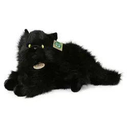 Produktbild Plüsch schwarze Katze 30 cm umweltfreundlich - Schwarz