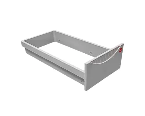 Hailo Einbaumülleimer Nietrahmen 1074019 hellgrau von Hailo