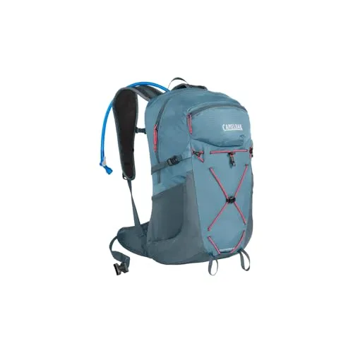 Camelbak Women's Fourteener 24 - smoke blue/fiery coral - Wanderrucksack für Damen mit frauenspezifischer Passform, Air Support Max Rückenplatte für optimale Luftzirkulation und aus recyceltem Material gefertigt - ideal für Abenteuer in der Natur.