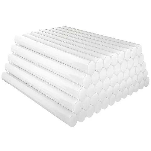 Retoo Heißklebesticks 42 Stück, 11 mm x 250 mm, Transparent, Klebestifte für Heißklebepistole, für Heimwerker und Reparaturen, stark und schnell aushärtend, ideal für Holz, Metall und Kunststoff