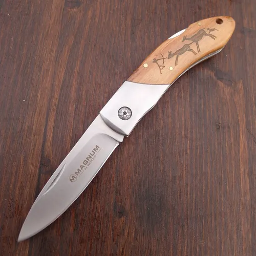 MAGNUM by BÖKER Taschenmesser Caveman Steel – Robustes Outdoor-Messer