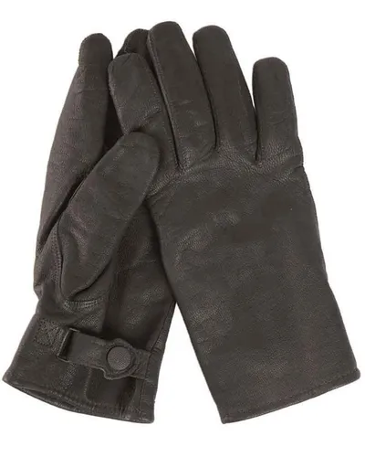 BW Handschuhe Ziegenleder gefüttert schwarz - Outdoor Military Handschuh - Robuste Handschuhe aus Ziegenleder, ideal für Outdoor-Aktivitäten und militärische Einsätze, Größe 8