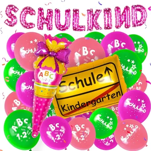 Rosa Einschulung Set für Mädchen