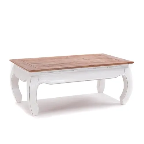 Design OPIUMTISCH East | 100x60x41cm aus Mahagoni - Beistelltisch aus massivem Mahagoni-Recyclingholz, handgefertigt und einzigartig. Verleiht deinem Wohnzimmer einen asiatischen Touch und ist ideal für Snacks oder Dekoration.