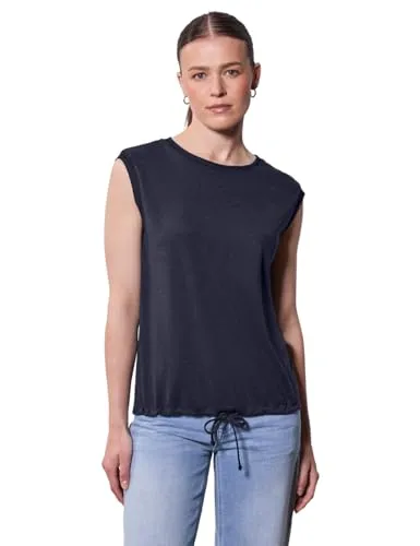 Damen Leinen-Look Shirt mit Tape