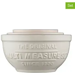 Mason Cash - Messbecher-Set, 4-tlg. aus Steingut - Praktisches 4-teiliges Messbecher-Set aus splitterresistentem Steingut. Ideal für präzises Abmessen von Zutaten, mikrowellen- und spülmaschinenfest. Perfekt für jede Küche!