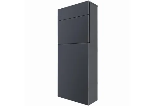 MOCAVI SBox 315 Stand-Briefkasten anthrazit XXL - Wetterfester und rostfreier Outdoor-Standbriefkasten mit großem Volumen von 27 Litern, ideal für alle Postgrößen und perfekt für die Standmontage.